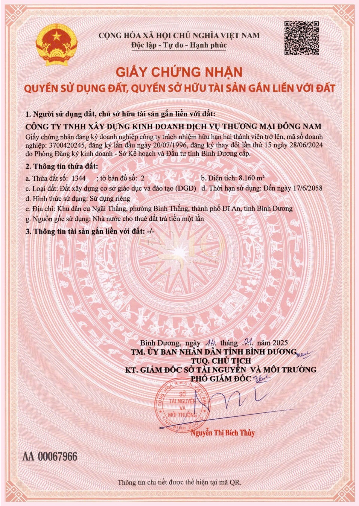 Legal Document 1 - The Gió Riverside